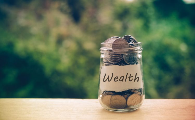 save money for investment concept money in the glass with filter