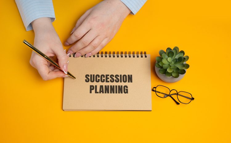 Succession planning Strategic process of identifying, training, and preparing employees to fill key leadership roles to ensure business continuity and long term success A woman writes a notes